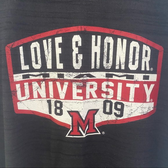 Miami University Love and Honor Short Sleeve Tee Size L - Picture 3 of 7